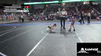 60 lbs Champ. Round 1 - Josefina Hernandez-Martinez, Iron Grapplers vs Finley Kuhlman, Oakley Wrestling Club