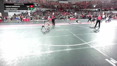 45 lbs Cons. Round 1 - Irelyn Dingbaum, North Crawford Seneca vs Josie Fetterly, Gillett/Suring