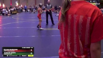 64 lbs Semifinal - Elijah Burgoon, East Kansas Eagles vs Karson Smith, Nebraska Boyz