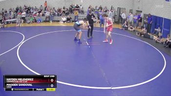 120 lbs Quarterfinal - Hayden Melendrez, Cornerstone Mat Club vs Madden Sandoval, COWA