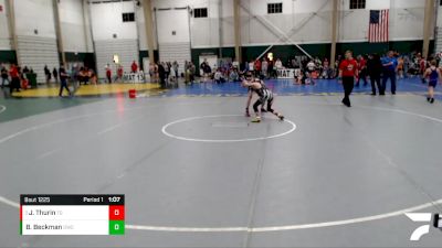 115 lbs Round 3 - Jax Thurin, Tri-State Grapplers vs Brody Beckman, Oakley Wrestling Club