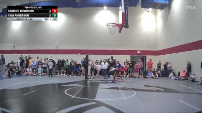 80 lbs Round 1 - Cali Anderson, Summerville Take Down vs Cannon McGinnes, Cobra Wrestling Club