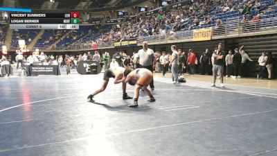 160 lbs Consy 6 - Vincent Summers, Lehighton vs Logan Berner, North Allegheny