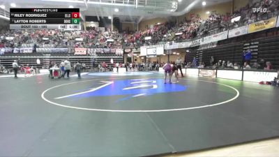 190 lbs Champ. Round 1 - Layton Roberts, Douglass Hs vs Riley Rodriguez, Ellsworth HS