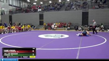 145 lbs Semis & 1st Wrestleback (8 Team) - Gabe Voegel, Evansville Mater Dei vs Dillon Graham, Cathedral