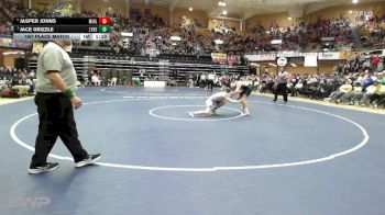 150 lbs 1st Place Match - Jace Grizzle, Lyons HS vs Jasper Johns, Minneapolis Lions