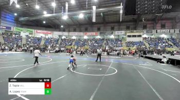 40 lbs Consolation - Zayden Tapia, Valley Bad Boys vs Armani Lopez, Team Garcia WC