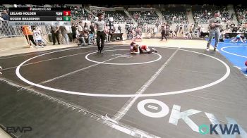 105 lbs Semifinal - Leland Holden, Ponca City Wildcat Wrestling vs Rogen Bradsher, Buck Pride Wrestling