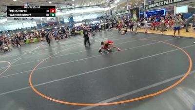 106 lbs Quarterfinal - Derik Kiefer, Roundtree Wrestling vs Jackson Soney, Unattached