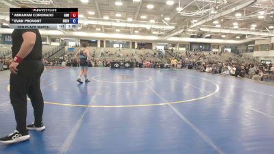 132 lbs 3rd Place Match - Abraham Coronado, Gold Rush Wrestling vs Evan Provost, Crook County
