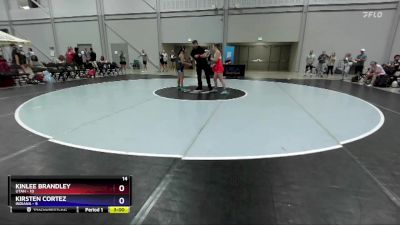 95 lbs Round 1 (6 Team) - Kinlee Brandley, Utah vs Kirsten Cortez, Indiana