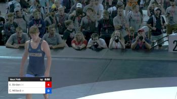 160 lbs 3rd Place - Ethan Birden, Ohio vs Charlie Millard, Wisconsin