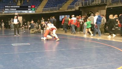 94 lbs 5th Place - Stella McGowan, Peters Township vs Emily Firman, Boyertown