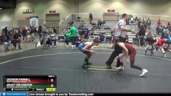 85 lbs Cons. Semi - Jackson Farrell, West Michigan Pursuit vs Grady Erlandson, Michigan Grappler RTC