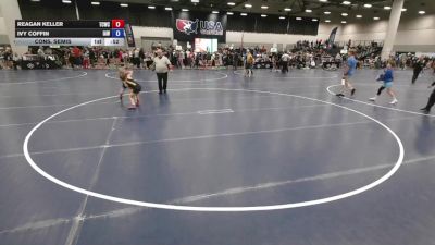 57-60.6 lbs Cons. Semis - Ivy Coffin, Immortal Athletics WC vs Reagan Keller, Team Champs Wrestling Club