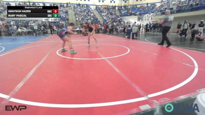 115 lbs Rr Rnd 1 - Grayson Hazen, Woodland Wrestling Club vs Ruby Pascal, Bartlesville Wrestling Club