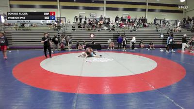 132 lbs 3rd Place - Donald Alicea, Compound Wrestling vs Preston Pas, Rockmart Takedown Club