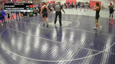 165 lbs 5th Place Match - Cyrus Fausette-Sadri, Evergreen vs Dylan Jones, Mountain View