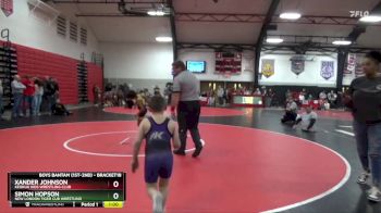 Cons. Round 1 - Xander Johnson, Keokuk Kids Wrestling Club vs Simon Hopson, New London Tiger Cub Wrestling