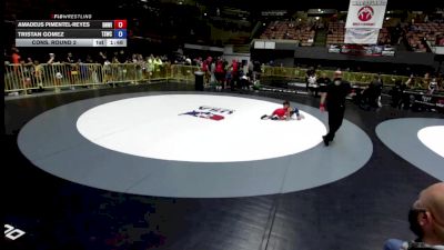 56 lbs Cons. Round 2 - Amadeus Pimentel-Reyes, Del Norte Wrestling� Inc. vs Tristan Gomez, Team Selma Wrestling Club