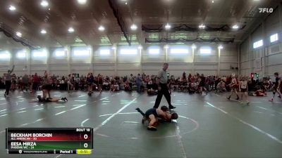 68 lbs Round 5 (8 Team) - Beckham Borchin, All American vs Eesa Mirza, Phoenix WC