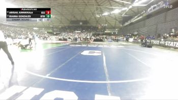 Girls 3A 140 lbs Champ. Round 1 - Abigail Junnikkala, Kelso (Girls) vs Rianna Gonzales, Mount Vernon (Girls)