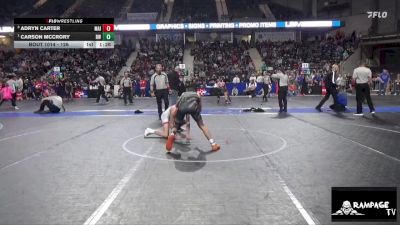 126 lbs 3rd Place Match - Adryn Carter, Maize vs Carson Mccrory, Bobcat WC