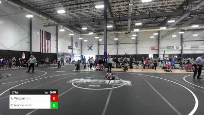37 lbs Semifinal - Arlen Wagner, Wyoming Underground vs Reed Norton, Umpqua Wrestling Club