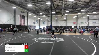 37 lbs Semifinal - Arlen Wagner, Wyoming Underground vs Reed Norton, Umpqua Wrestling Club