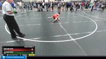 100 lbs Cons. Round 4 - Kyden Silz, CO vs Dylan Ota, TX