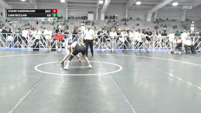 120 lbs Round Of 32 - Chase Karenbauer, Quest School Of Wrestling Black - HSB vs Liam McClain, Flint Tropics - HSB