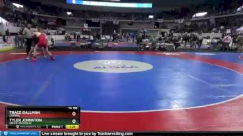 7 lbs Quarterfinal - Tyler Johnston, Smiths Station Hs vs Trace Gallman, Central