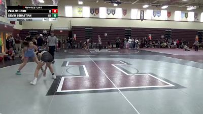 S-4 lbs Cons. Semi - Zaylee Horn, East Buchanan vs Devin Sebastian, Northeast Iowa Wrestling