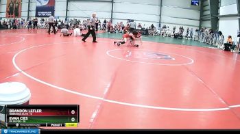 92 lbs Rd# 1 9:00am Friday - Evan Cies, PA Silver vs Brandon Lefler, Nebraska Elite