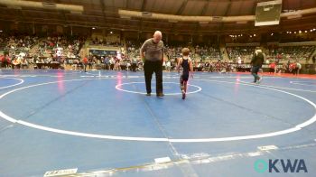 52 lbs Round Of 32 - Knox Perkins, Tahlequah Wrestling Club vs Kannon Keith, Midwest City Bombers Youth Wrestling Club