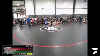 130 lbs Round 2 - Lily Feist, Bear Claw Wrestling Club vs Madison Watts, Toro World Club