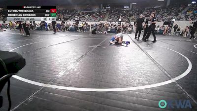 85 lbs Quarterfinal - Sophia Whitenack, Tiger Trained Wrestling vs Timberlyn Edwards, Runestone