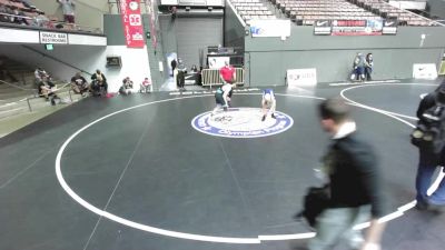100 lbs Cons. Quarters - Wyatt Quentmeyer, Nevada Union High School Wrestling vs Owen Santos, Livermore Elite Wrestling Club