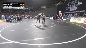 6A Boys 175 lbs Champ. Round 1 - Ryder Nelson, West Salem Boys vs Brody Foss, South Medford Boys