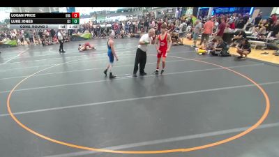 132 lbs Cons. Round 3 - Logan Price, Unattached vs Luke Jones, Unattached