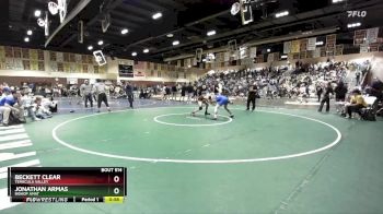 126 lbs Cons. Round 2 - Beckett Clear, Temecula Valley vs Jonathan Armas, Bishop Amat