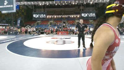95 lbs Cons. Quarters - Lindsey Lau, Hawaii vs Mya Van Beek, Iowa