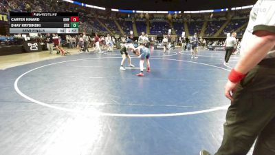 124 lbs Semifinal - Carter Kinard, Dover vs Shay Krysinski, Steel Valley