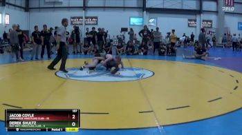 157 lbs Round 2 (3 Team) - Jacob Coyle, DARKHORSE WRESTLING CLUB vs DEREK SHULTZ, MAT RATS WRESTLING CLUB