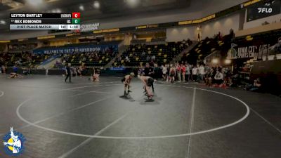 138 lbs 21st Place Match - Leyton Bartley, New Lenox (Lincoln-Way West) vs Rex Edmonds, Iowa City, Liberty