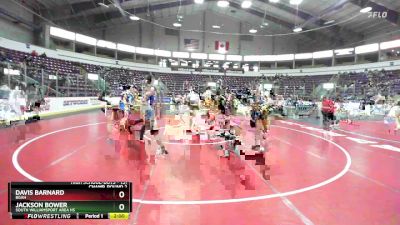 131 lbs Champ. Round 2 - Jackson Bower, South Williamsport Area Hs vs Davis Barnard, BGAH