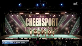 Platinum Elite Allstars - Neon [2026 L2 Junior - D2 - Small - C Day 1] 2026 CHEERSPORT National All Star Cheerleading Championship