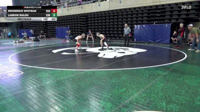 85 lbs 3rd Place - Broderick Whitman, Port Crane vs Landon Walsh, Sewell