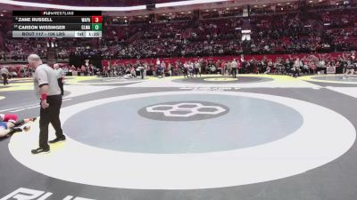 106 lbs Champ. Rd Of 16 - Zane Russell, Wapakoneta vs Carson Wissinger, Clinton-Massie