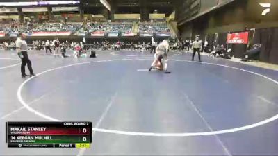 174 lbs Cons. Round 2 - 14 Keegan Mulhill, Eastern Oregon vs Makail Stanley, William Penn